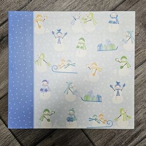 Holiday Friends Scrapbook 12" X 12" Album Snowmen 2006 Jacqueline Addison